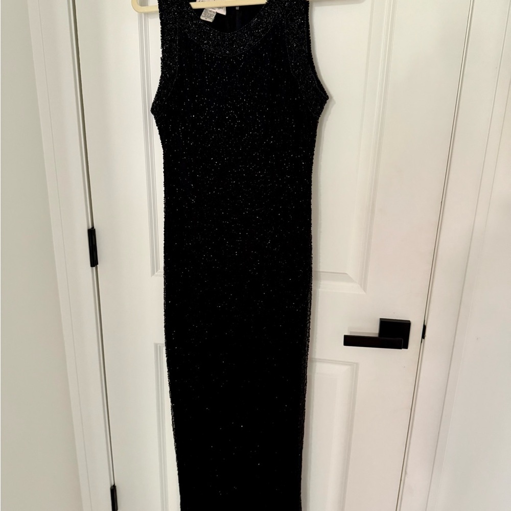 Black Halter Sheath Maxi Dress
